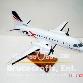 Model of Saab 340 Rex Airlines with detailed craftsmanship.